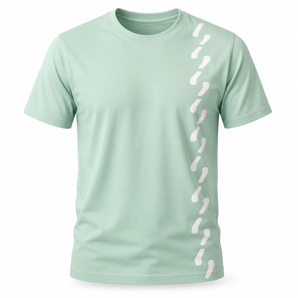 Graphic Printed Tee – Sea Green Commas